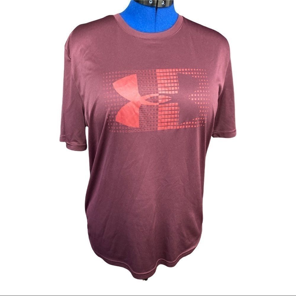 UNDER ARMOUR, Heatgear shirt, Loose, wine, Large‎